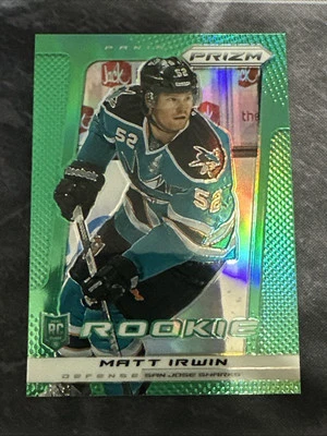 2013-14 Panini Prizm Green Prizm Rookie 278 Matt Irwin San Jose Sharks - Image 1 of 2
