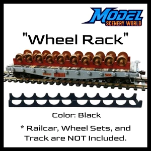 Wheel Rack - Flat Car Load - HO Scale - Black - Picture 1 of 2