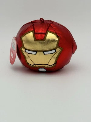 HALLMARK FLUFFBALLS Marvel IRON MAN 3" PLUSH BALL ORNAMENT Stuffed Toy Christmas - Image 1 of 2