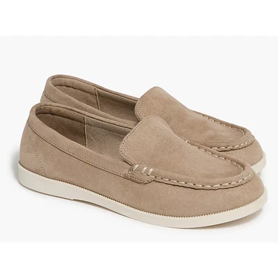Zapatos de vestir J Crew Crewcuts niños niños gamuza mocasines 10 tostados BX411 J.Crew Foto 1 de 4