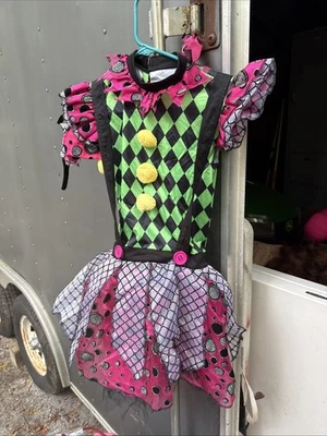 Неоновый карнавальный костюм клоуна - ребенок M - дух Хэллоуин - Изображение 1 из 4