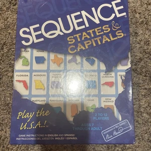 Sequence States & Capitals Brettspiel versiegelt in Plastik 2006 Jax Games - Bild 1 von 2