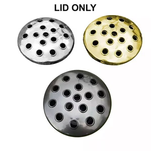 BLACK GOLD SILVER Replacement LID pot cemetery memorial insert grave vase holder - Photo 1 sur 2