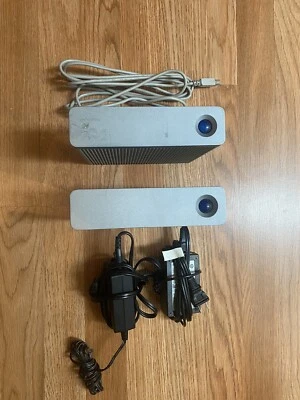 TWO LACIE 1TB AND 256GB d2 Quadra External Hard Drives710377, PSU, USB Cables - Image 1 of 4