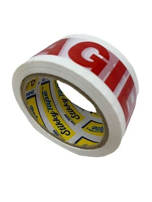 Stikky Tape Fragile Low Noise Packaging Parcel Packing Tape Strong 48mm x 66m - Image 1 of 4
