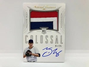 2015 Panini National Treasures TREVOR MAY RPA SSP Autograph RC Rookie RPA 01/25 - Picture 1 of 3