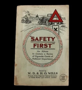 Vtg Imperial Tobacco Cards Complete Safety First W.D & H.O Wells Rare Ephemera - Picture 1 of 16