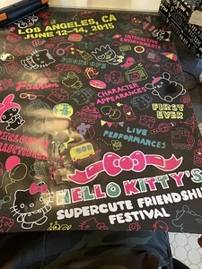 Hello Kitty 2015 Supercute Friendship Festival 18” X 24” Poster Los Angeles CA  - Picture 1 of 6