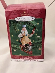Vintage 2000 Spielzeugmacher Santa Hallmark Andenken Ornament #1 Ausgabe in Serie Neu im Karton - Bild 1 von 9