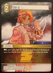 Luca 11-084R - Rare - Earth - Backup - Opus XI - Final Fantasy TCG