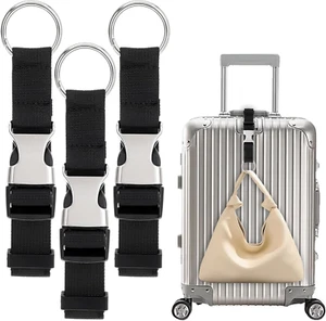 3PCS Heavy Duty Luggage Straps – Adjustable Add-a-Bag Suitcase Travel Belts Set - Picture 1 of 11