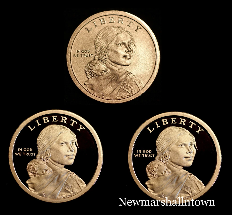 2017 2018 S Native American Sacagawea Proofs and Enhanced from Special Set - Image 1 of 4