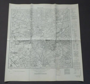 Meßtischblatt 4306 Drevenack, Hünxe, Bruckhausen, Landkarte um 1945 - Bild 1 von 3