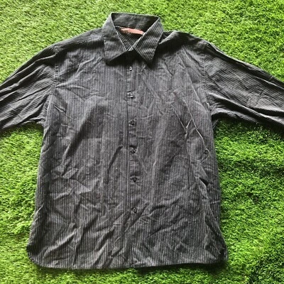 Perry Ellis Size XXL Black Button Down Collar Geometric Print Casual - Image 1 of 4