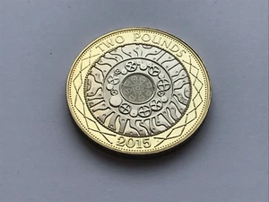 Simply Coins~ 2015 PROOF TWO 2 POUND TECHNOLOGY COIN - Picture 1 of 5