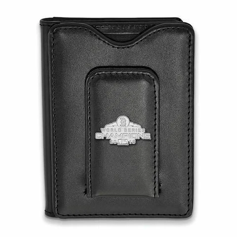 SS 2018 World Series Champions Boston Red Sox Black Leather Wallet Cover