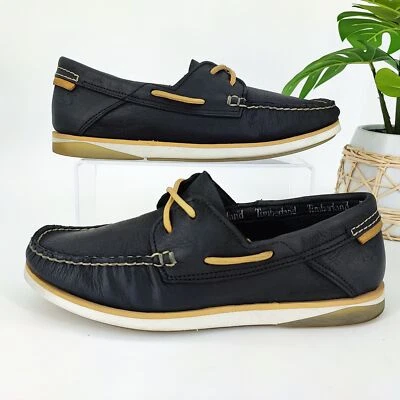 Timberland Men's Atlantis Break Black Leather  Loafer Shoes Size 7.5M - Image 1 of 4