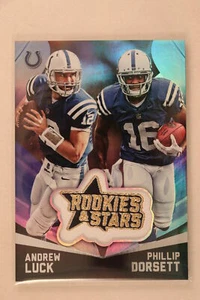 2015 Panini Rookies & Stars Football Andrew Luck Phillip Dorsett Patch Colts - Picture 1 of 1