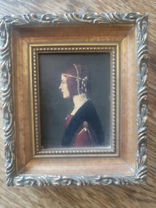 Antikes gerahmtes Miniatur Portrait Beatrice D'Este! Leonardo Da Vinci Nummeriert - Bild 1 von 14