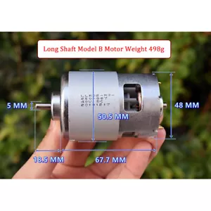 Alta potencia 887 motores DC12-36V doble rodamiento de bolas motor de alta velocidad - Imagen 1 de 10