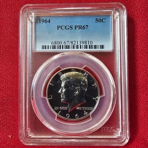 1964 Proof 50c Kennedy halber Dollar PCGS PR67 - Bild 1 von 2