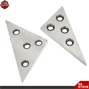 2 Pack 45 45 90 Degree Angle Blocks 30 60 90 Degree Angle Machinist Plate New - Picture 1 of 12