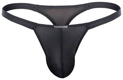 Manstore NOS M101 Bungee String Supportive Enhancing Bulge White Black Underwear - Image 1 of 2