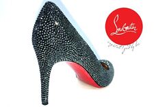 Custom Bling High Heels Austrian Crystals Any Color Pumps Red Bottoms Bedazzled