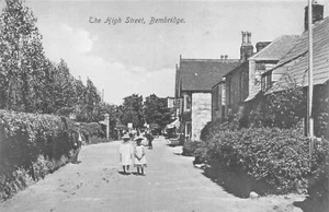ISLE OF WIGHT BEMBRIDGE VILLAGE THE HIGH STREET ANIMATED SCENE c 1906 - Picture 1 of 2