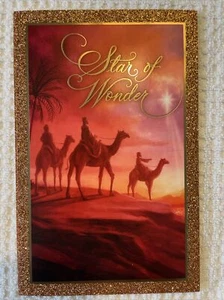 NEW Hallmark Religious Christmas Cards Glitter WISE MEN 3 Cards Envelopes Seals - Picture 1 of 7