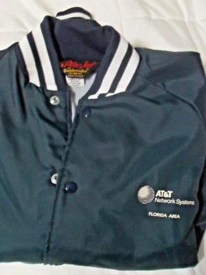 AT&T Fleece Lined Jacket From 1990's But NEW Salesman Sample -Unisex Size Medium - Image 1 of 4