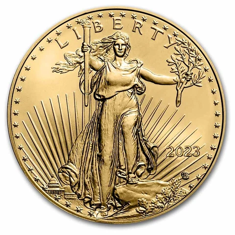 2023 1/4 oz American Gold Eagle Coin BU - SKU#258646 Cover