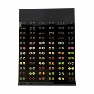 Estuche de exhibición de pendientes de tachuelas al por mayor - diseños surtidos 72 pares - Imagen 1 de 4