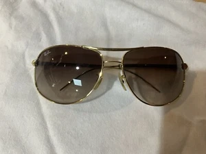Gafas de sol Ray Ban RB 3387 001/13 dorado pulido aviador 64-15 3N leer - Imagen 1 de 7