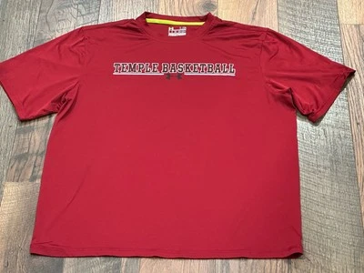 Temple Owls NCAA Men's Under Armour Basketball Shirt Size Large - Pre-owned - Image 1 of 4