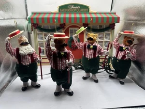 VTG Mr Christmas Santa's Barber Shop Quartet Animated Singing/Moving Santa/Bears - Picture 1 of 16