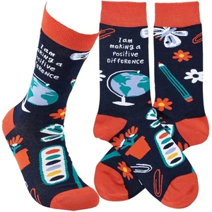 Making A Difference Teach Fun Novelty Socks - Picture 1 of 5