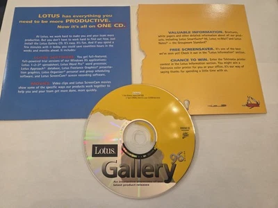 CD-ROM interactivo Lotus Gallery ’96 Edition - Software de prueba gratuito - De colección... Foto 1 de 4