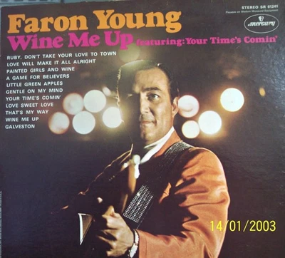FARON YOUNG:  Wine Me Up  1969 Mercury LP SR 61241 Stereo  11 Tracks  NM Foto 1 de 3