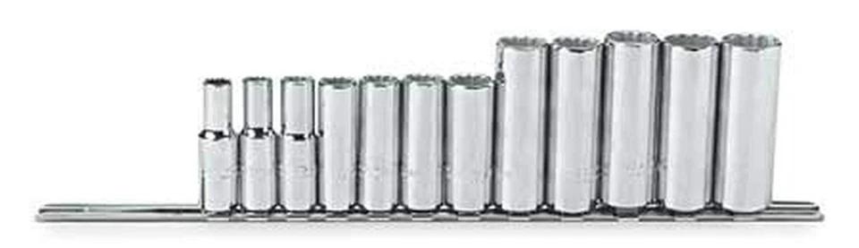 Stanley J52209 12-pc 12 Point 3/8" Drive Metric Deep Socket Set - Image 1 of 1
