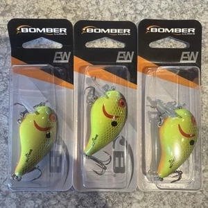 3 paquetes de sábalo Chartreuse modelo bombardero poco profundo CB A 06 - Imagen 1 de 1