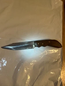 Vintage Custom Handmade Hunting Knife with 5” Blade signed Fowler 94 - Picture 1 of 9