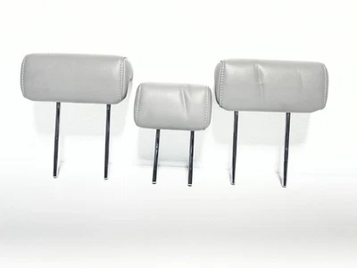 2008-2014 Toyota Sequoia Headrest 3rd Row Rear Head Rest Set Gray Leather OEM 3X - Image 1 of 4