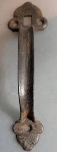 Cast Iron  Handle Screen Door Pull Barn Gate Vintage Rustic 6.5" Dark Brown  - Picture 1 of 5