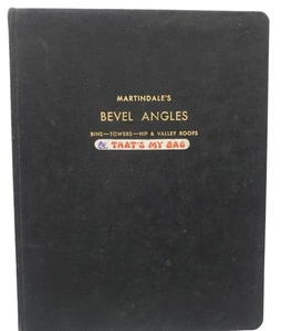 Martindales Bevel Angles Book Bins Towers Hip and Valley Roofs Book RARE OOP - Picture 1 of 15