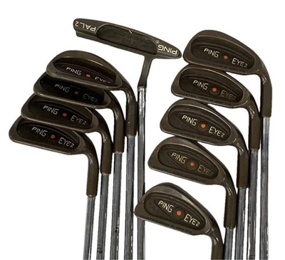 Ping Eye2 Beryllium Copper Orange Dot Iron Set #3-9,W,S (9Clubs) & Putter Pal 2 - Image 1 of 4