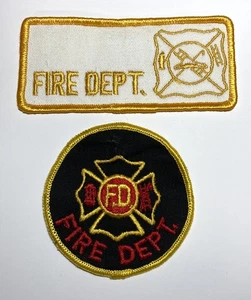 Pair of Fire Department Patches - Picture 1 of 1