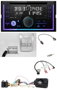 JVC Lenkrad USB 2DIN DAB Bluetooth CD Autoradio für Dacia ab 2012 hellsilber - Bild 1 von 11