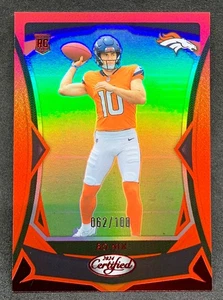 Espejo de los Denver Broncos certificado BO NIX 2024 lámina roja novato RC SP/100 #109 - Imagen 1 de 2