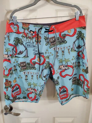 Bañador corto Volcom Mod Tech Hawaii 34 para hombre raro  Foto 1 de 4